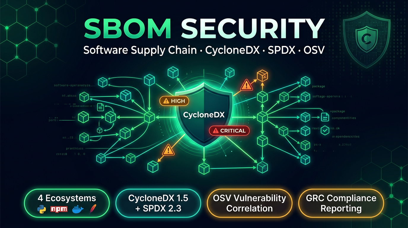 SBOM Security — how it works infographic